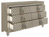 Youth Loudon 6 Drawer Dresser in Champagne Metallic B1515-5 - Home Discount Furniture - NJ-linden