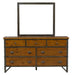 Holverson Dresser in Rustic Brown & Gunmetal 1715-5 - Home Discount Furniture - NJ-linden