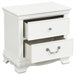 Lucida 2 Drawer Nightstand in White 2039W-4 - Home Discount Furniture - NJ-linden