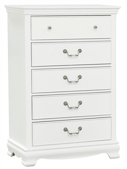 Lucida 5 Drawer Chest in White 2039W-9 - Home Discount Furniture - NJ-linden