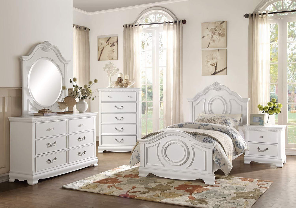 Lucida 6 Drawer Dresser in White 2039W-5 - Home Discount Furniture - NJ-linden
