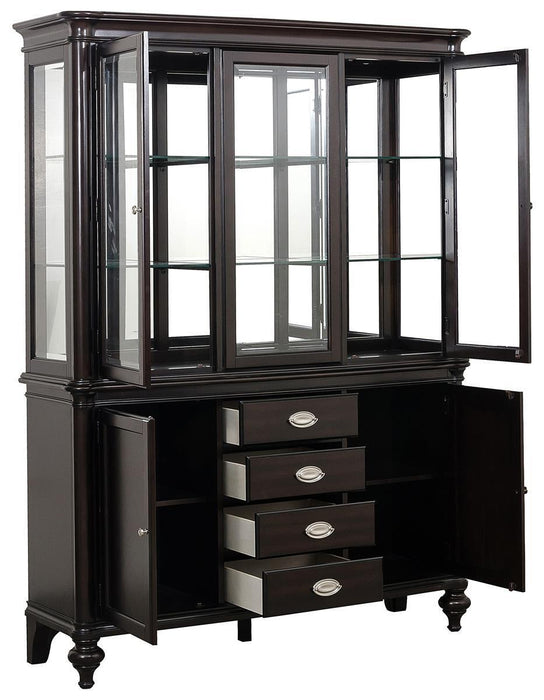 Marston Buffet with Hutch in Dark Cherry 2615DC-50-55 - Home Discount Furniture - NJ-linden