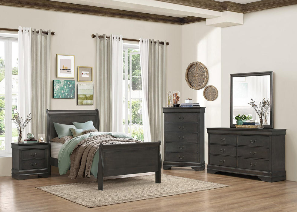 Mayville Twin Sleigh Bed in Gray 2147TSG-1 - Home Discount Furniture - NJ-linden
