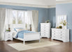 Mayville Twin Sleigh Bed in White 2147TW-1 - Home Discount Furniture - NJ-linden