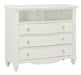 Meghan 3 Drawer Media Chest in White 2058WH-11 - Home Discount Furniture - NJ-linden