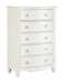 Meghan 5 Drawer Chest in White 2058WH-9 - Home Discount Furniture - NJ-linden