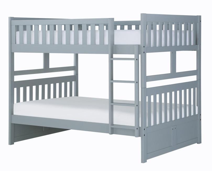 Orion Full/Full Bunk Bed in Gray B2063FF-1* - Home Discount Furniture - NJ-linden