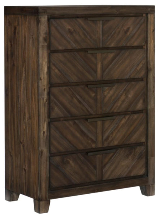 Parnell Chest in Rustic Cherry 1648-9 - Home Discount Furniture - NJ-linden