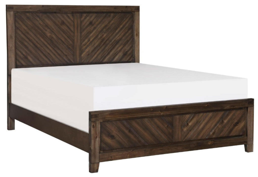 Parnell King Panel Bed in Rustic Cherry 1648K-1EK* - Home Discount Furniture - NJ-linden