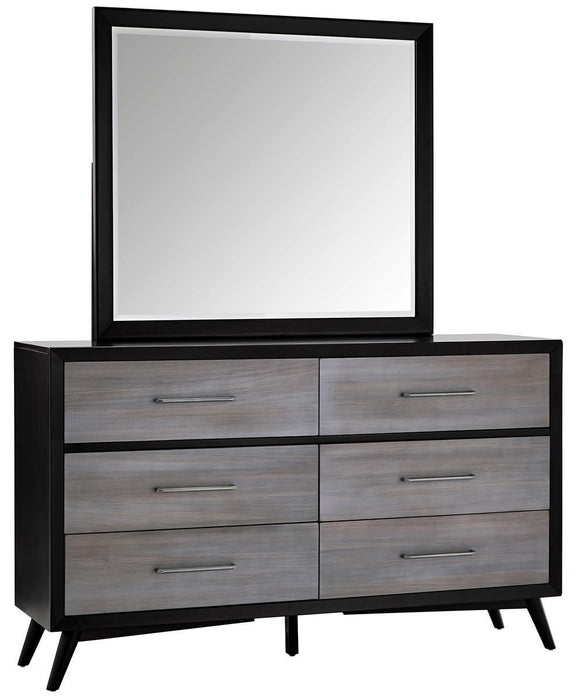 Raku 6 Drawer Dresser in Gray 1711-5 - Home Discount Furniture - NJ-linden