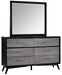 Raku 6 Drawer Dresser in Gray 1711-5 - Home Discount Furniture - NJ-linden