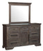 Taulon Mirror in Dark Oak 5438-6 - Home Discount Furniture - NJ-linden