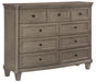 Vermillion Dresser in Gray 5442-5 - Home Discount Furniture - NJ-linden