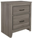 Waldorf 2 Drawer Nightstand in Dark Gray 1902-4 - Home Discount Furniture - NJ-linden