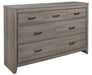 Waldorf 7 Drawer Dresser in Dark Gray 1902-5 - Home Discount Furniture - NJ-linden