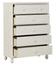 Wellsummer 5 Drawer Chest in White 1803W-9 - Home Discount Furniture - NJ-linden