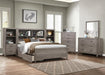 Woodrow Queen Platform Bed in Gray 2042NB-1* - Home Discount Furniture - NJ-linden
