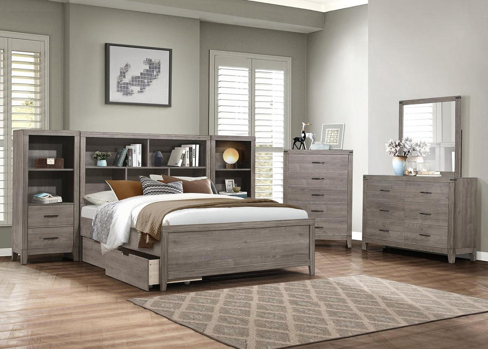 Woodrow Full Platform Bed in Gray 2042NBF-1* - Home Discount Furniture - NJ-linden