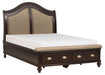 Marston Queen Sleigh Storage Bed in Dark Cherry 2615DC-1 image