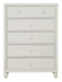 Wellsummer 5 Drawer Chest in White 1803W-9 image