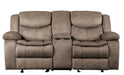 Bastrop Double Glider Reclining Loveseat in Brown 8230FBR-2 image
