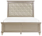 Celandine Queen Panel Bed in Pearl/Silver 1928-1* image