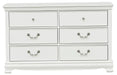 Lucida 6 Drawer Dresser in White 2039W-5 image