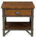 Holverson Nightstand in Rustic Brown & Gunmetal 1715-4 image