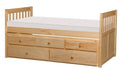 Bartly Twin/Twin Trundle Bed w/ 2 Storage Drawers in Natural B2043PR-1* image