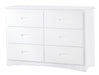 Galen 6 Drawer Dresser in White B2053W-5 image