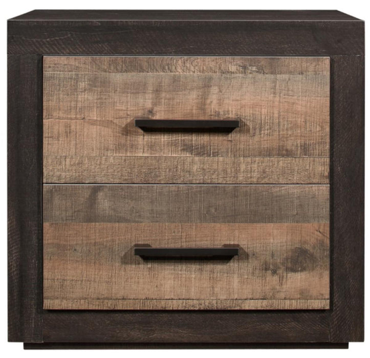 Miter Nightstand in Rustin Mahogany & Dark Ebony 1762-4 image