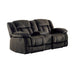Laurelton Double Glider Reclining Loveseat w/ Center Console in Chocolate 9636-2 image