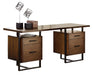 Sedley Writing Desk with Two Cabinets in Walnut 5415RF-15* image