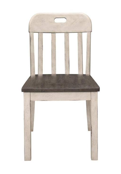 Clover Side Chair in White & Gray (Set of 2) image