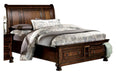 Cumberland Full Sleigh Platform Bed with Footboard Storage in Brown Cherry 2159F-1* image
