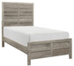 Mandan Twin Panel Bed in Weathered Gray 1910GYT-1* image