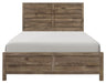 Mandan Queen Panel Bed in Weathered Pine 1910-1* image