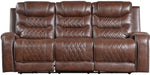 Putnam Double Reclining Sofa with Drop-Down in Brown 9405BR-3 image