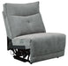 Tesoro Armless Reclining Chair in Dark Gray 9509DG-AR image