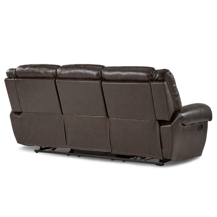 Center Hill Double Reclining Sofa in Dark Brown 9668BRW-3 - Home Discount Furniture - NJ-linden