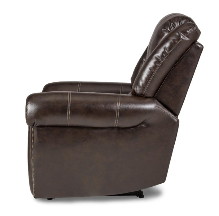 Center Hill Glider Reclining Chair in Dark Brown 9668BRW-1 - Home Discount Furniture - NJ-linden